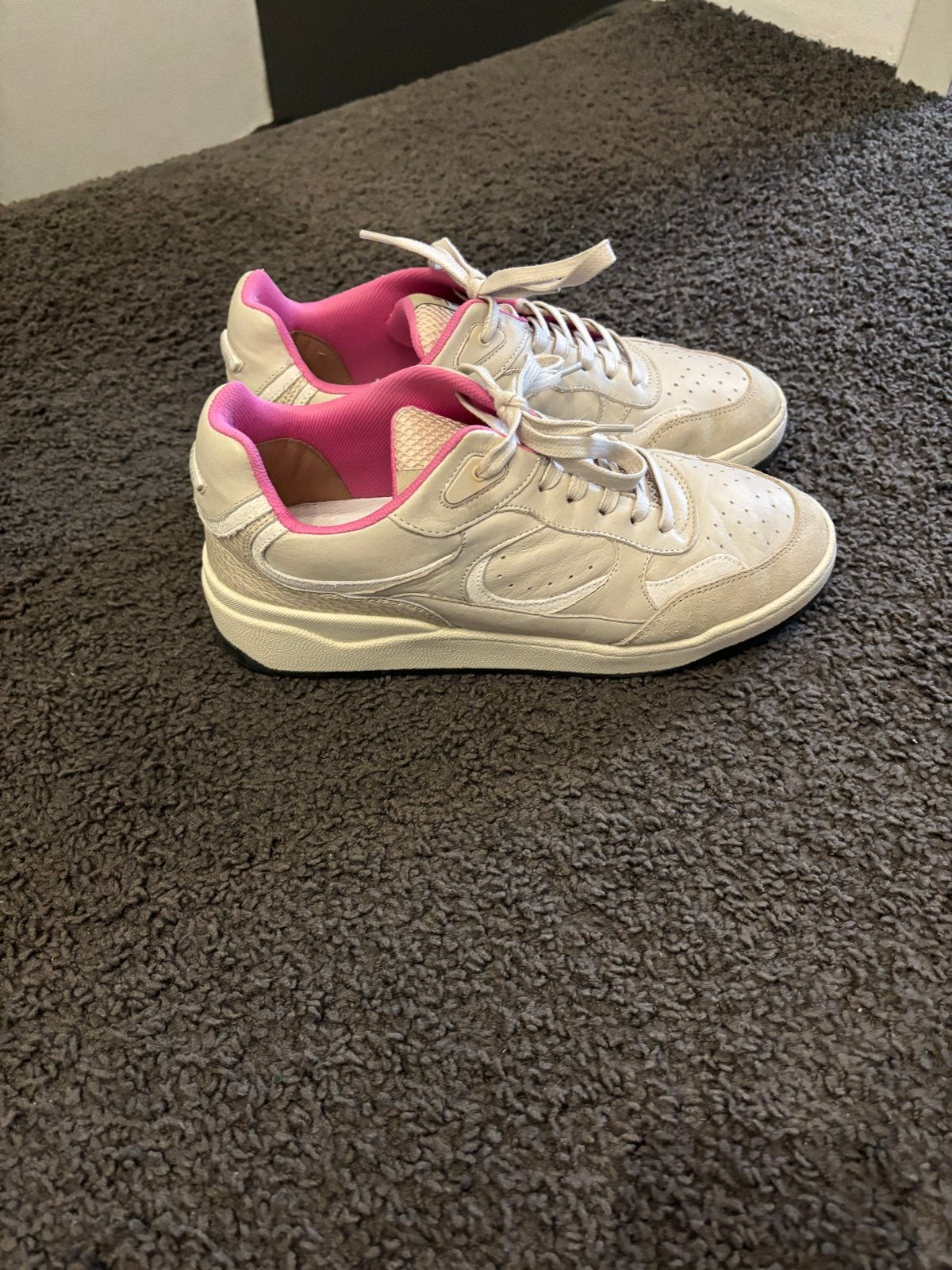 VIA VAI Sneakers - Beige met roze accenten, Ophalen of Verzenden, Zo goed als nieuw, Beige, Sneakers of Gympen