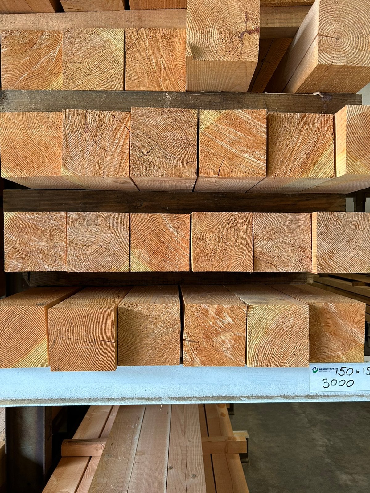 Douglas 150x150mm paal balk gording randbalk staander