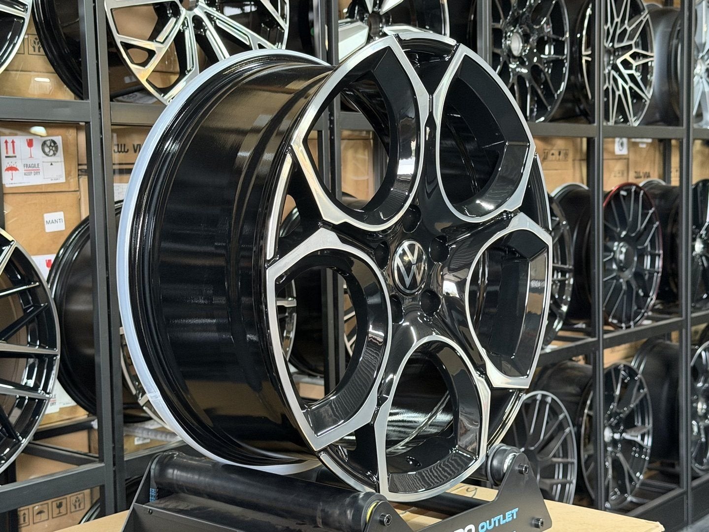 19'' Volkswagen QUEENSTOWN velgen 5X112 Golf 7 8 8.5 T-ROC, Auto-onderdelen, Banden en Velgen, Velg(en), -, -, Nieuw