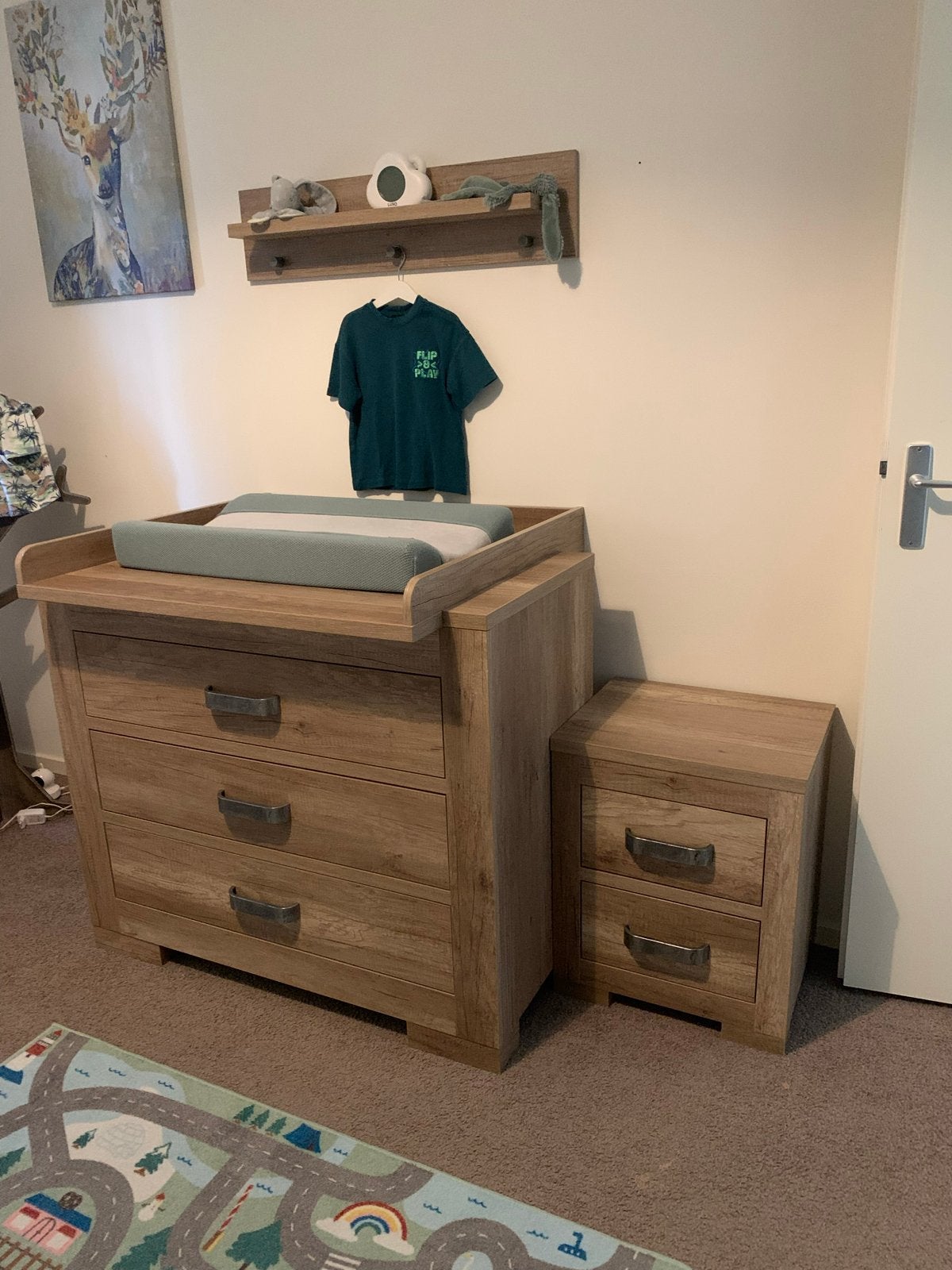 Babykamer / Kinderkamer Kidsmill Brent Set - Old Wood, Ophalen, Zo goed als nieuw, Jongetje of Meisje