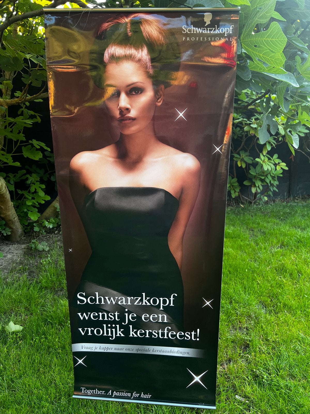 Banners Schwarzkopf foto/ banner Poster, Rechthoekig Staand, Deurposter of groter, Ophalen of Verzenden, Zo goed als nieuw
