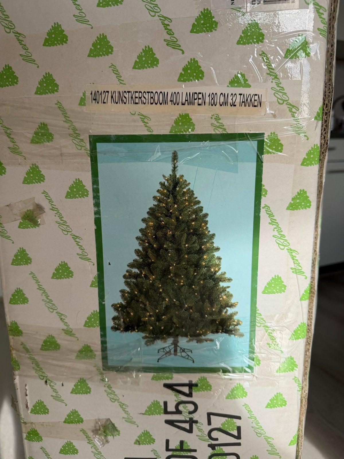 Kunst kerstboom - 180cm - 400 lampen - 32 takken, Ophalen