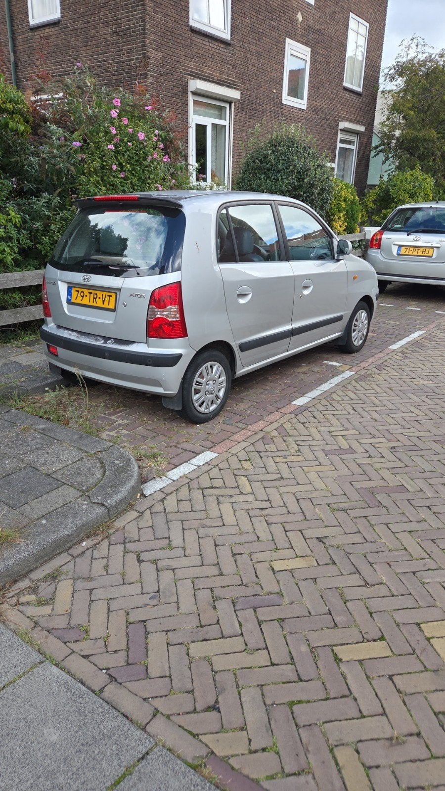 Hyundai Atos 1.1 2007 Grijs, Auto's, Voorwielaandrijving, Stof, 31 €/maand, 4 cilinders