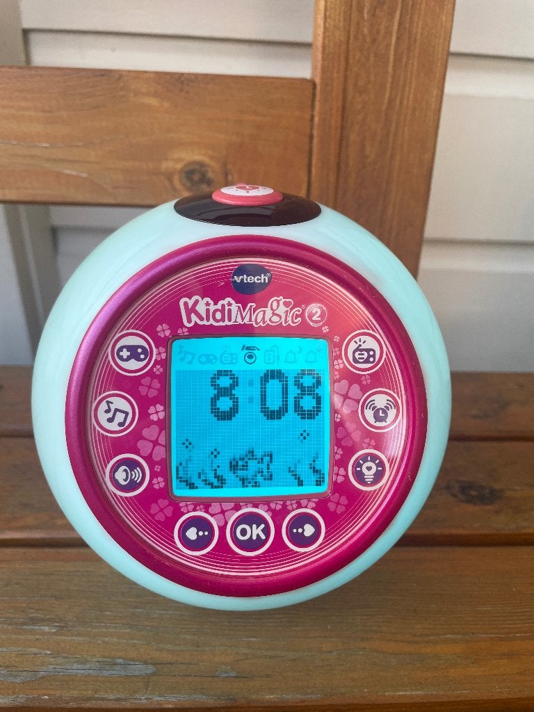 VTech Kidimagic 2 Wekker FM radio muziek en spellen, Ophalen of Verzenden