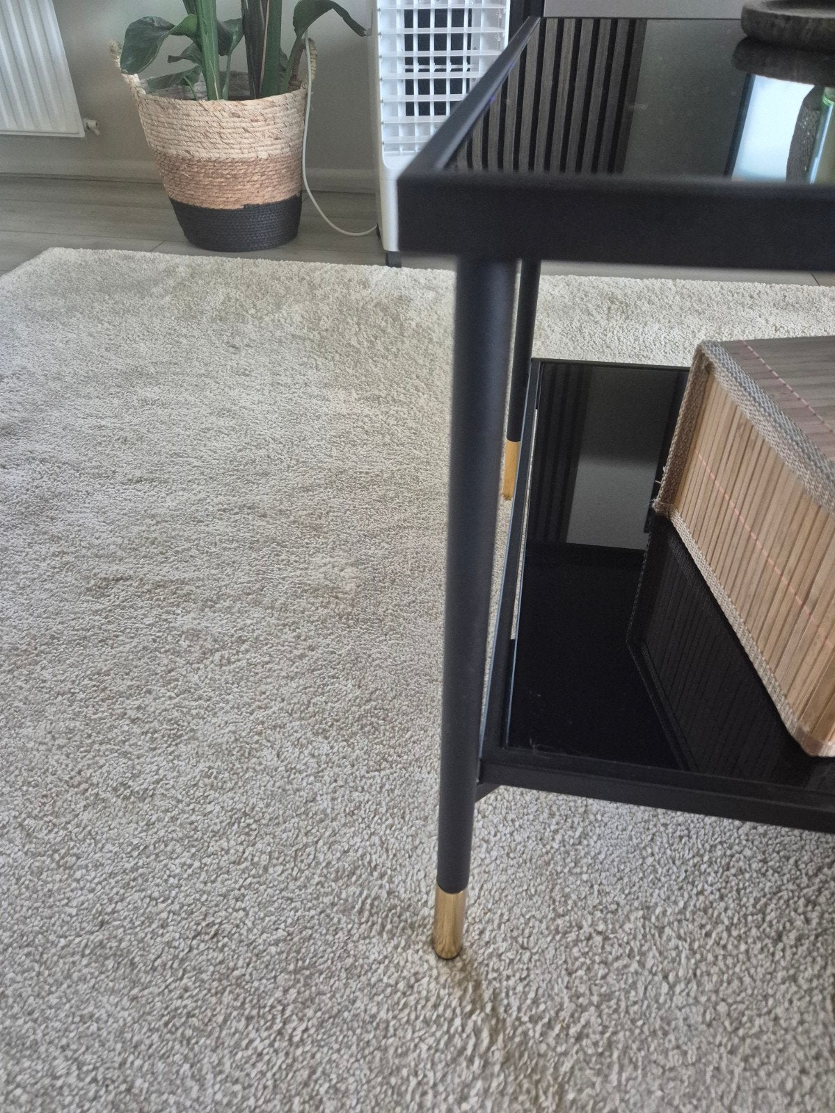 Mooie IKEA salontafel - glasplaten met metaal, Ophalen, Zo goed als nieuw, Glas