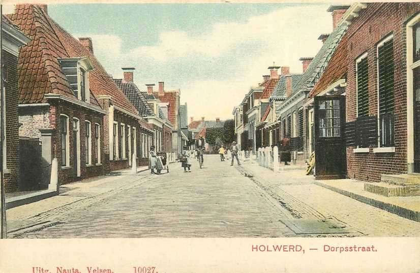 380-756-009 Holwerd Dorpsstraat, Verzamelen, Verzenden, Voor 1920, Friesland