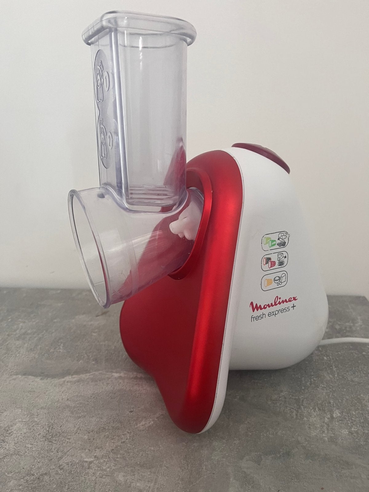 Moulinex - multifunctional chopper / groentenijder, Minder dan 1 liter, Ophalen, Zo goed als nieuw, 1 snelheid