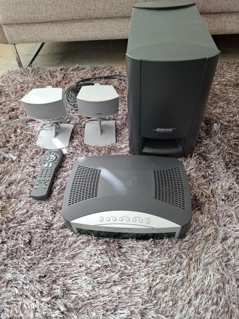 Bose cd/dvd/radio systeem met luidsprekers en subwoofer, Dvd-speler, Ophalen, Overige merken, Gebruikt