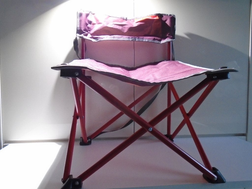 CANVAS opklapbaar STOELTJE van quechua zithoogte 30cm, Ophalen of Verzenden, Zo goed als nieuw, Overige typen
