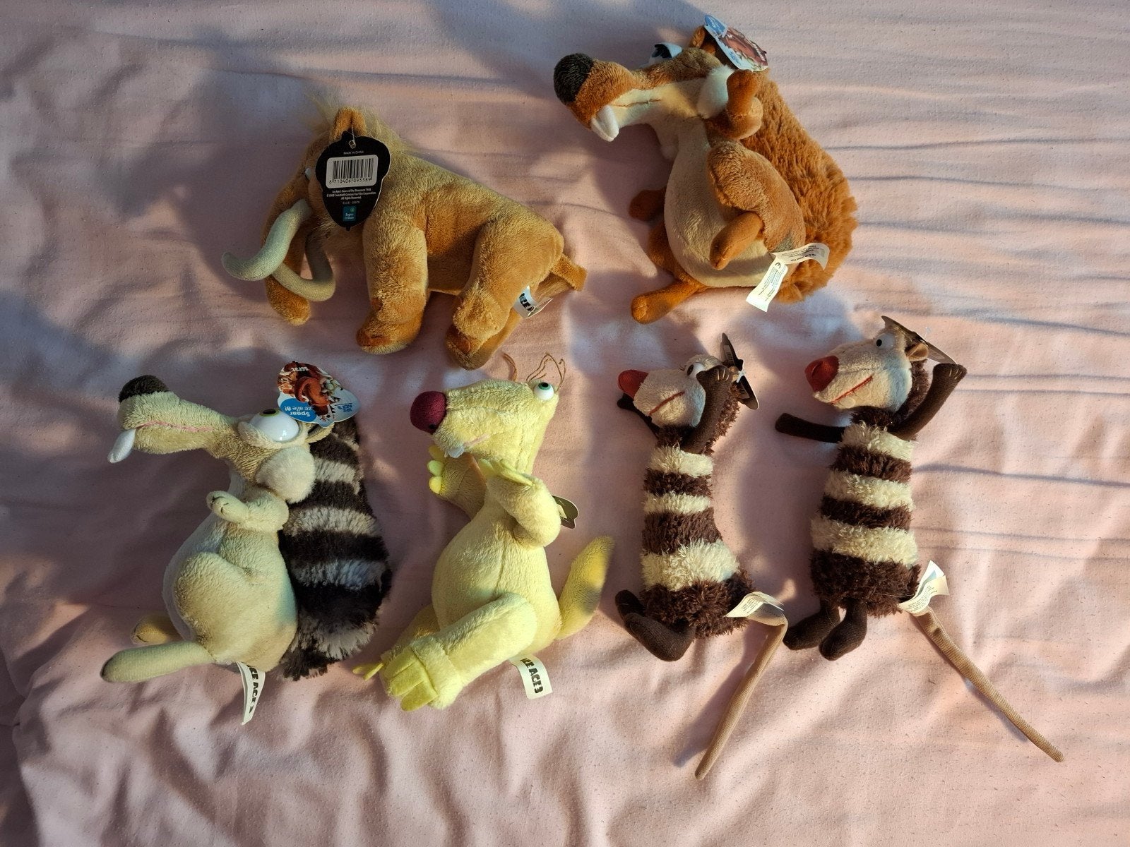 6 Ice Age knuffels van Super de Boer, Ophalen of Verzenden, Nieuw