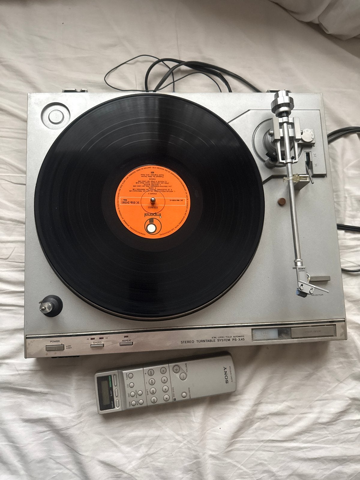 Sony PS-X45 Platenspeler - Getest en Werkend, Audio, Tv en Foto, Platenspelers, Ophalen of Verzenden, Gebruikt, Platenspeler, Sony