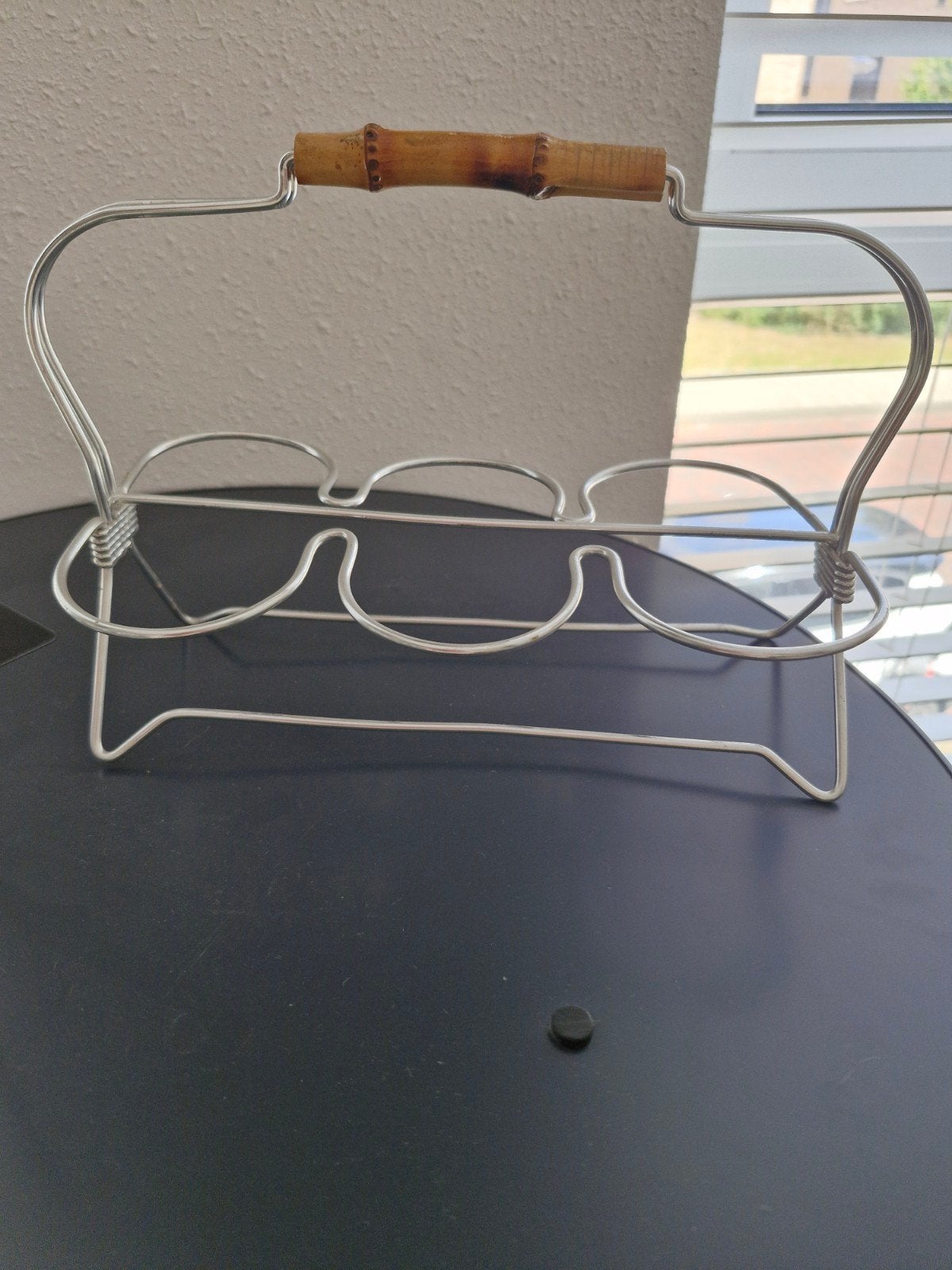 Vintage 7UP Glazen set met houder, Ophalen