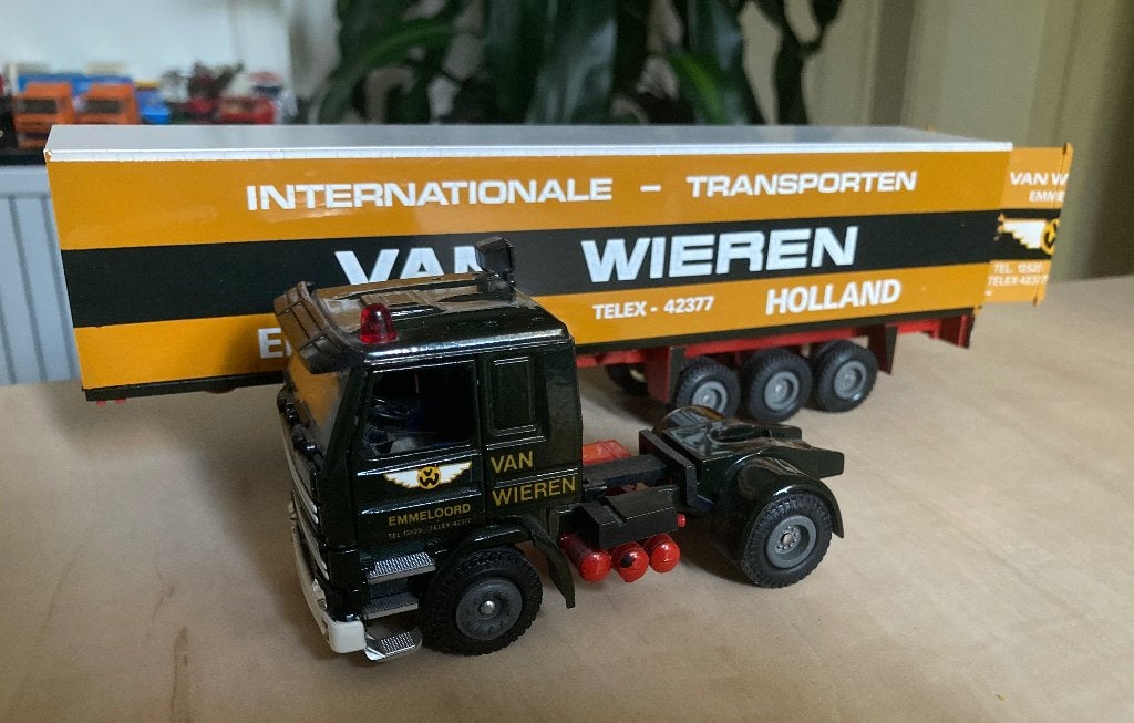 Tekno Scania van Wieren , vitrinemodel, Ophalen of Verzenden, Zo goed als nieuw, Bus of Vrachtwagen, Tekno
