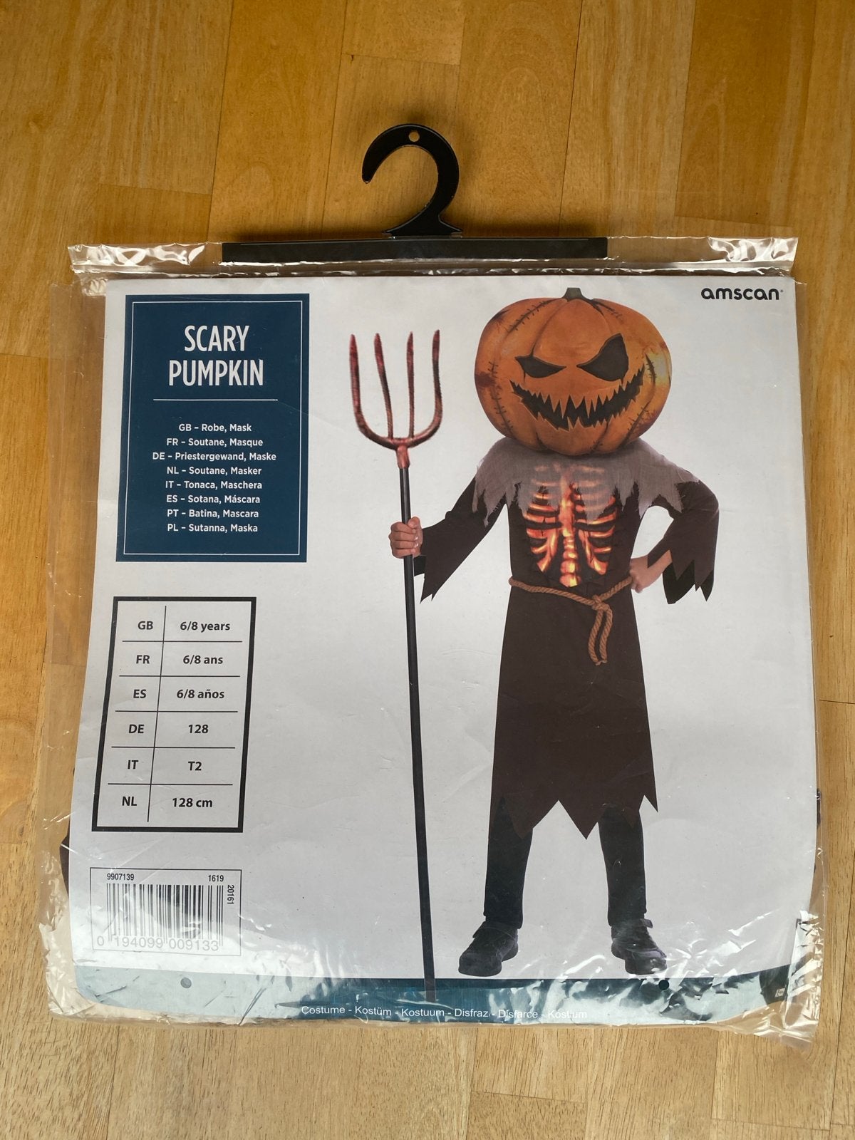 Scary Pumpkin Halloween Kostuum - Maat 128, Ophalen, Zo goed als nieuw, 122 t/m 128, Jongen of Meisje
