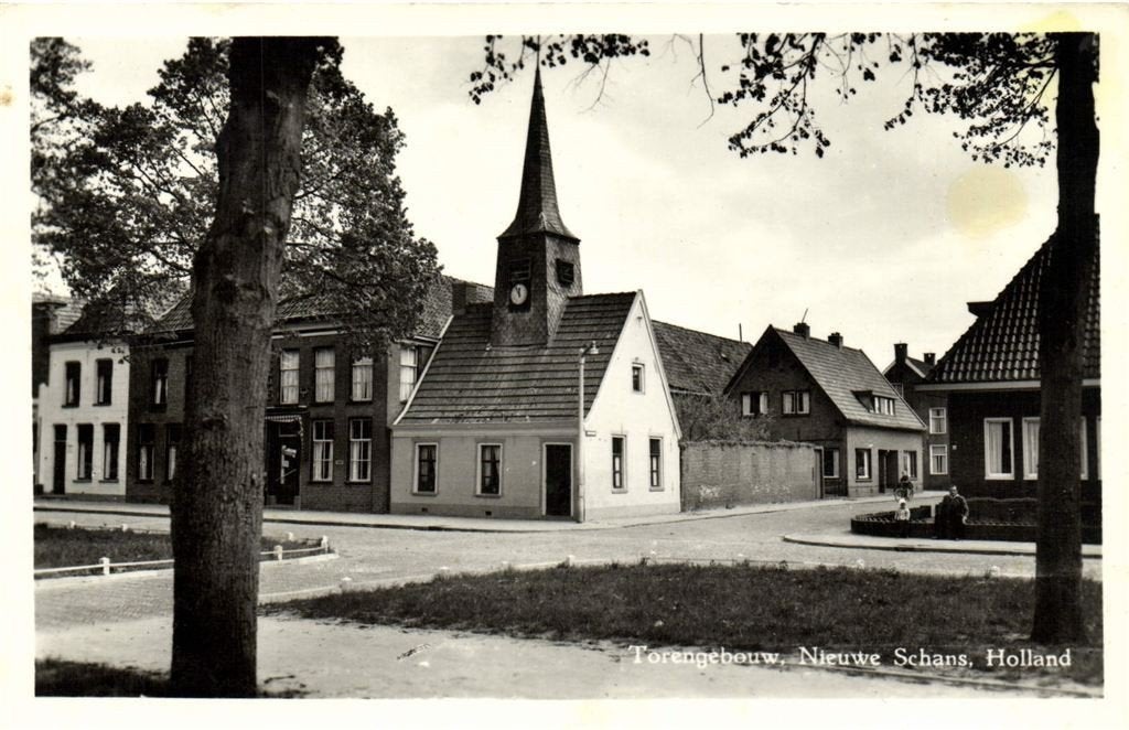 Torengebouw, Nieuwe Schans, Holland - gelopen, Verzamelen, Ophalen of Verzenden, 1960 tot 1980, Gelopen, Groningen