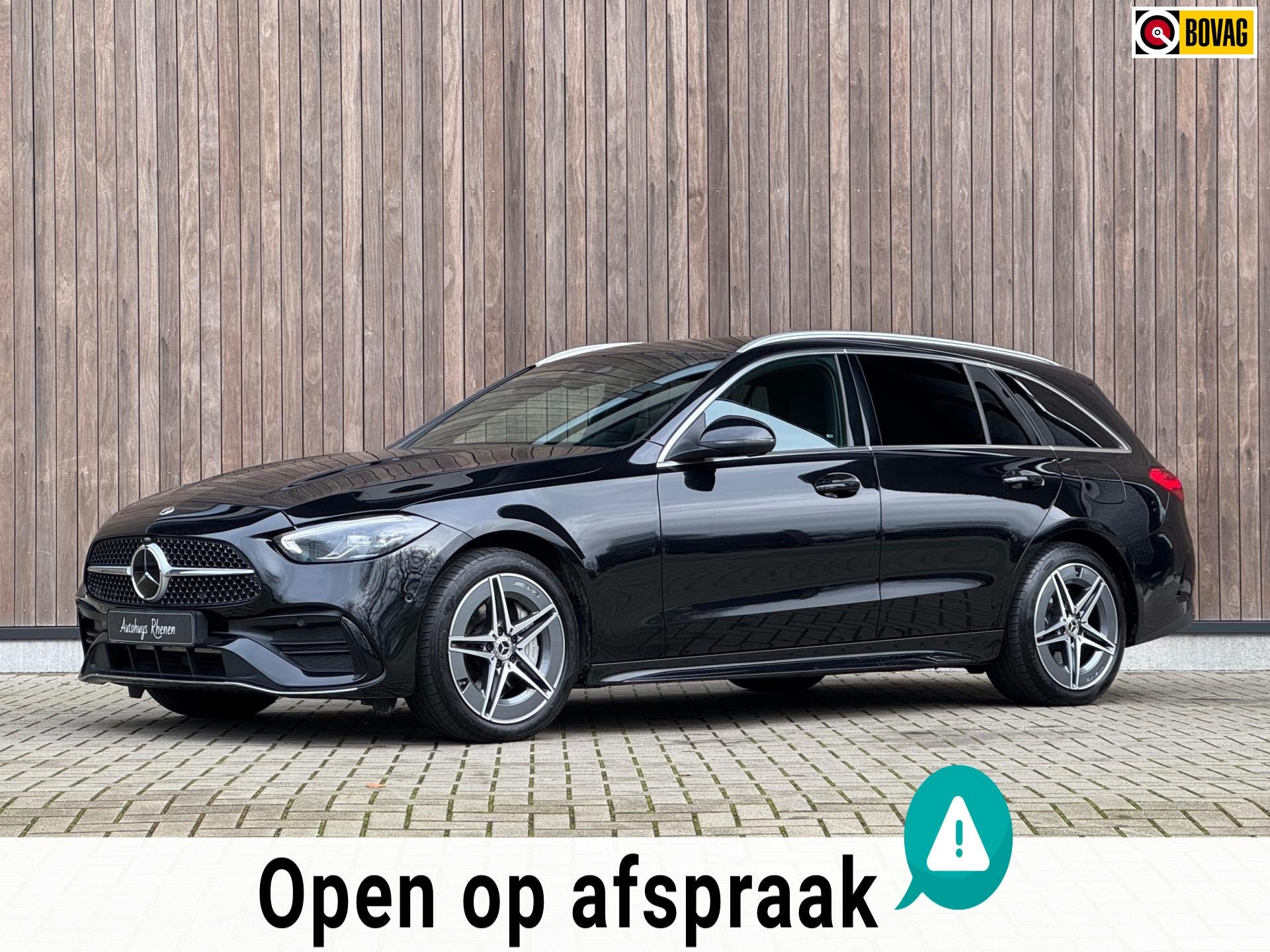 Mercedes-Benz C-klasse Estate C300 e AMG Line / Trekhaak /, Auto's, Automaat, Achterwielaandrijving, Zwart, 4 cilinders