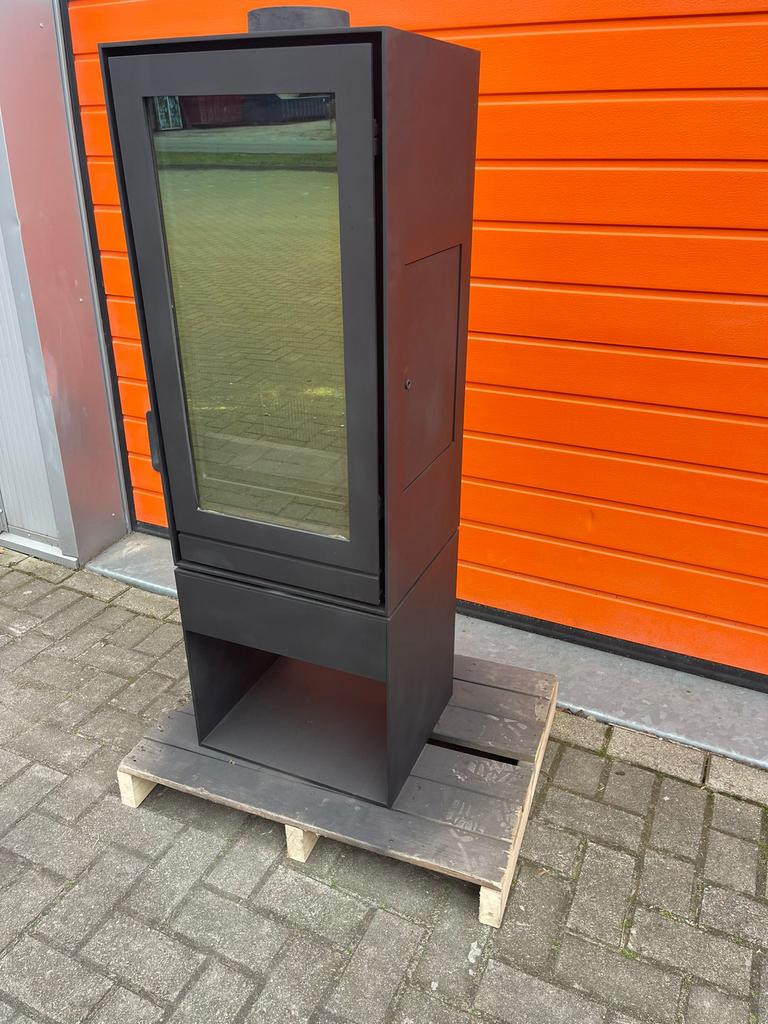 ZGAN Nestor Martin tqh 13 woodbox systeem 6,5 kW met zijdeur, Huis en Inrichting, Ophalen, Gebruikt, Houtkachel, Vrijstaand