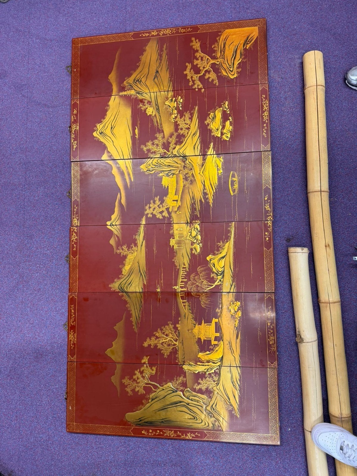 Chinees wand tableau jaren 70/80, Ophalen