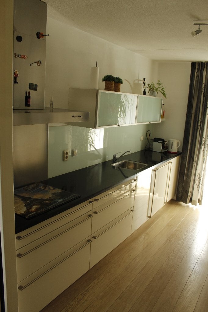 Complete keuken met inbouwapparatuur, Huis en Inrichting, Ophalen, Gebruikt, Wit, Graniet of Steen