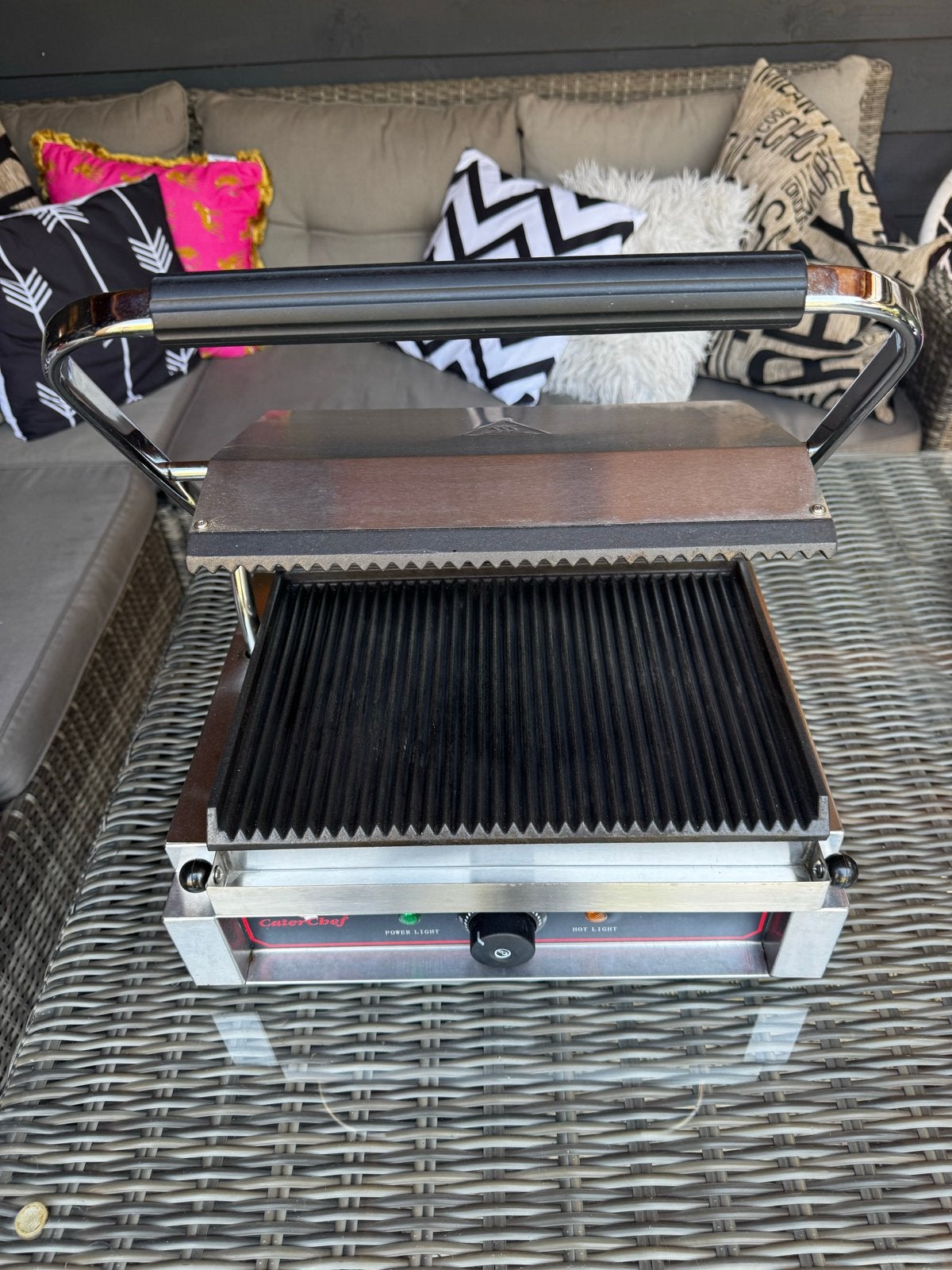 CaterChef Proffesionele Contactgrill - Zo goed als nieuw, Ophalen, Zo goed als nieuw