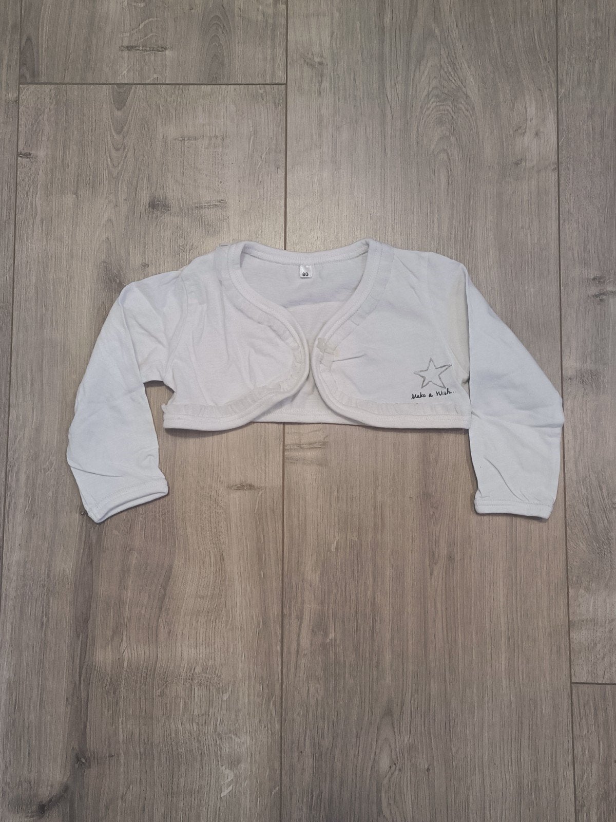 Witte bolero met tule, Kinderen en Baby's, Ophalen of Verzenden, Zo goed als nieuw, Meisje, Truitje of Vestje