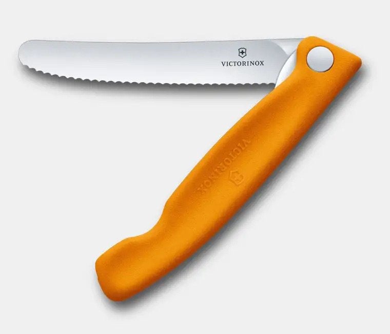 VICTORINOX SWISS CLASSIC PICNIC MES GEKARTELD ORANJE, Info@jefiwild.nl, Nieuw, Victorinox, Zichtenburglaan 64