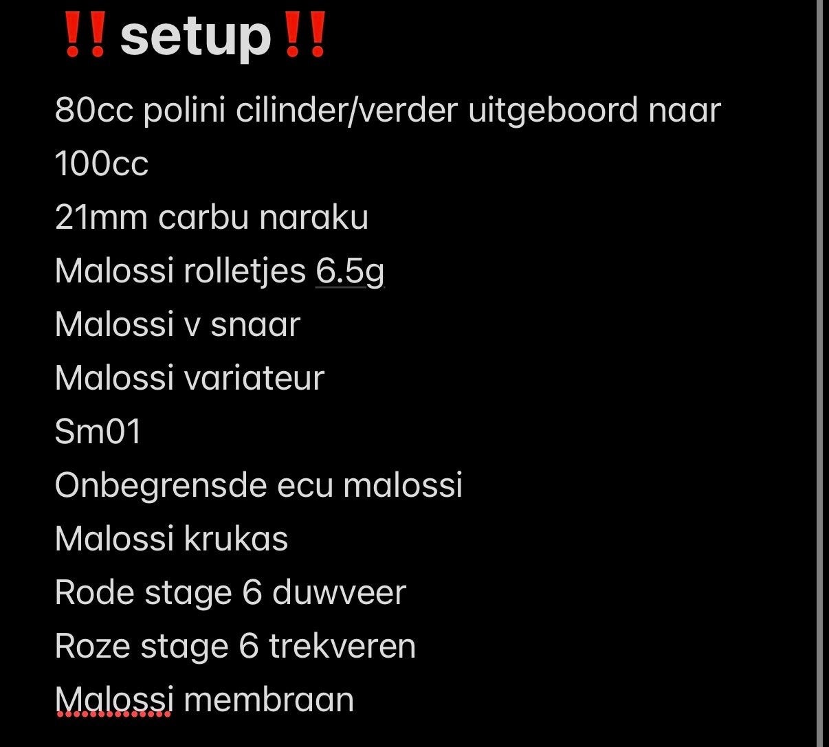Opgevoerde scooter met 100cc Polini cilinder 👀beschrijving, Ophalen of Verzenden, Gebruikt, Maximaal 45 km/u