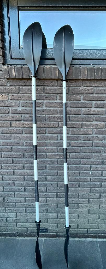 Peddels (2 stuks), Watersport en Boten, Ophalen, Gebruikt, Dubbelbladige peddel