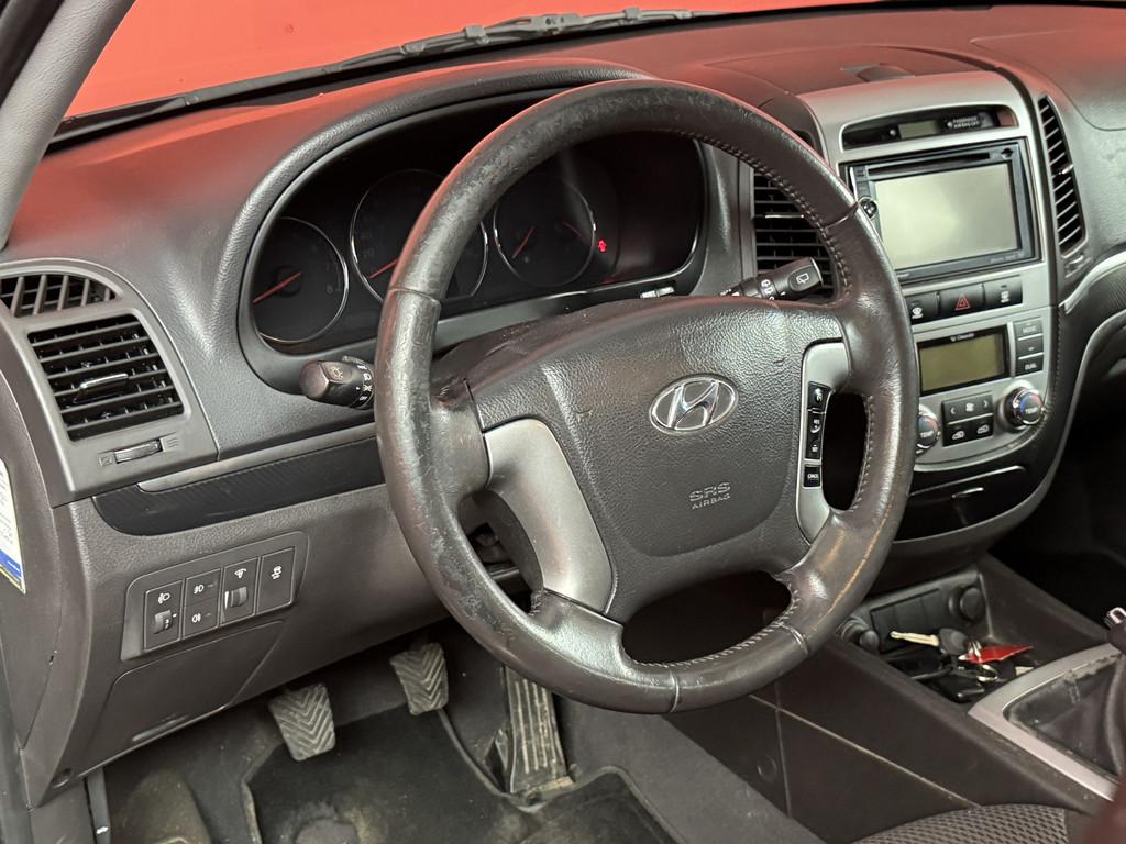 Hyundai Santa Fe 2.4i CVVT Dynamic 7 pers. | Navi | Cruise |, Voorwielaandrijving, Euro 5, Gebruikt, Zwart