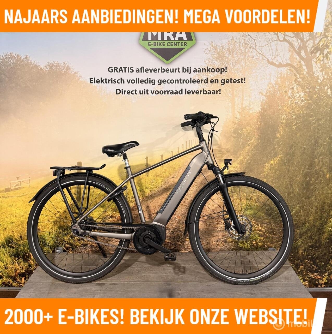 Kalkhoff Image 3 Elektrische fiets met BOSCH midden motor!, 51 tot 55 cm, Zo goed als nieuw, 50 km per accu of meer, Overige merken