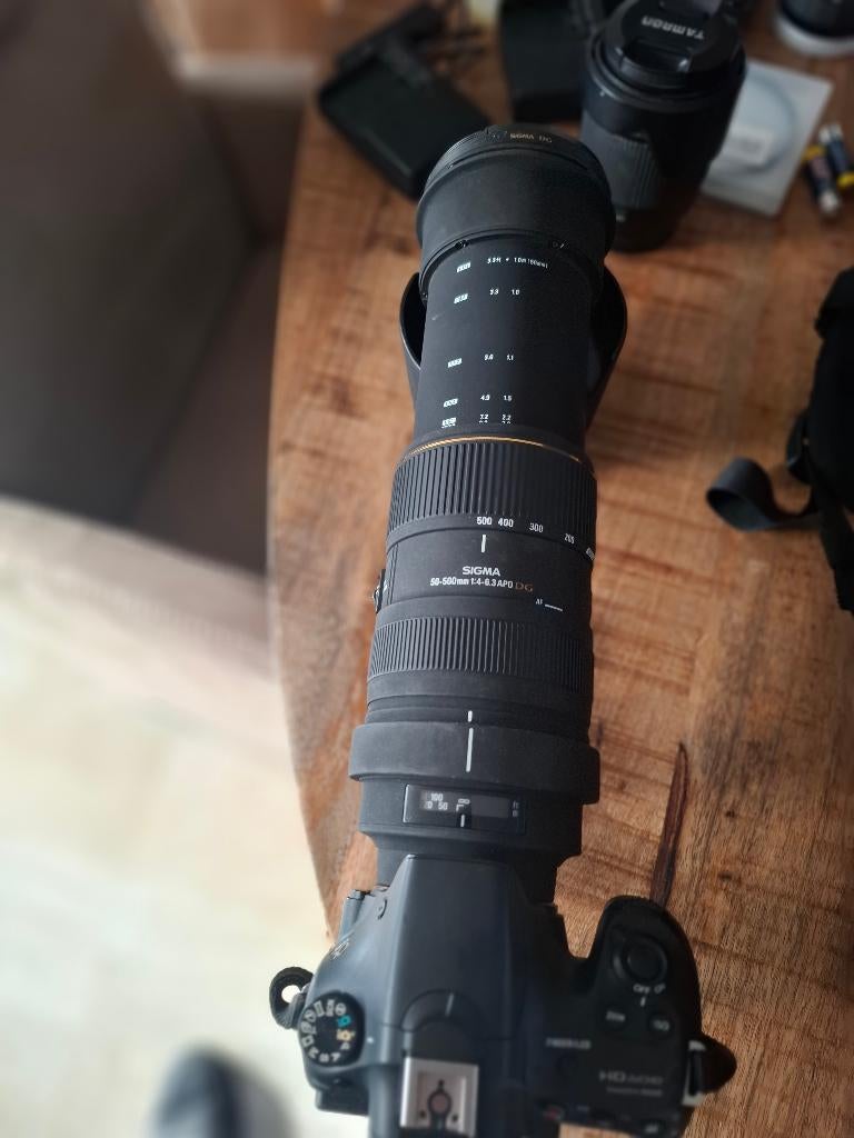 grote set sony a58 ,  lenzen, flitsers ,  tassen., Ophalen, Gebruikt, Spiegelreflex, Sony