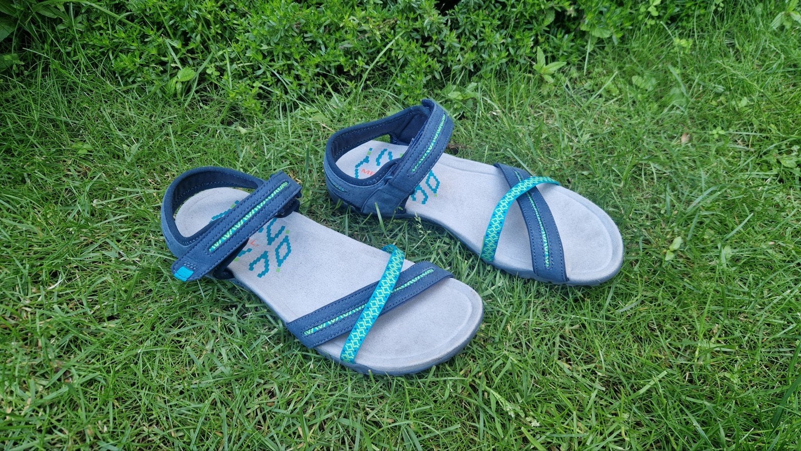 Merrell sandalen - zo goed als nieuw, Blauw, Merrell, Zo goed als nieuw, Sandalen of Muiltjes