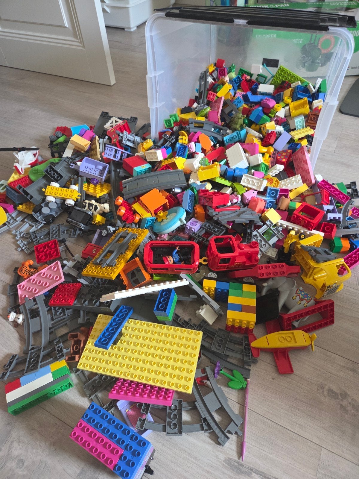 Grote partij LEGO Duplo met diverse sets en onderdelen, Ophalen, Gebruikt, Overige merken
