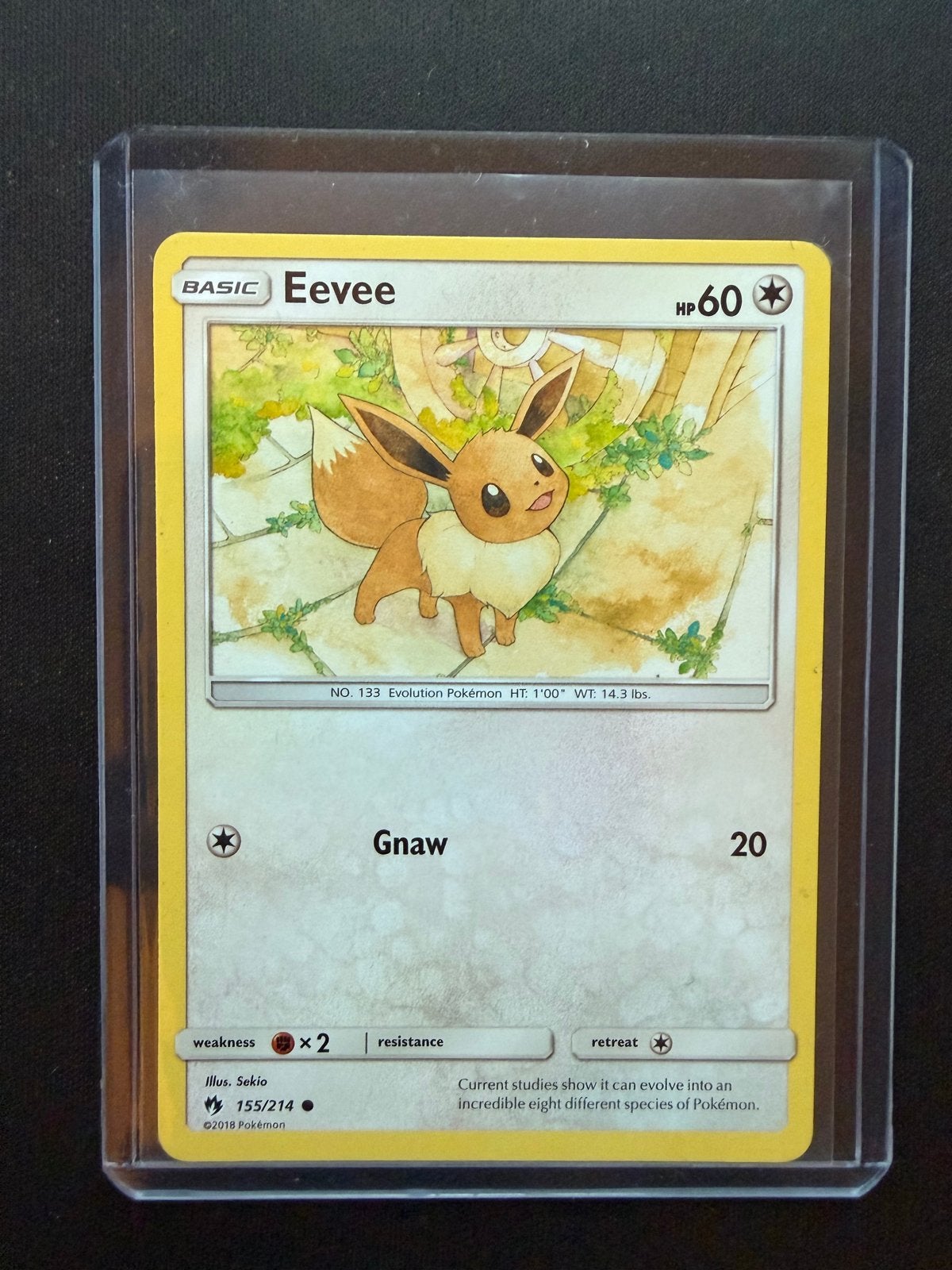 Eevee 155/214, Ophalen of Verzenden, Zo goed als nieuw, Losse kaart