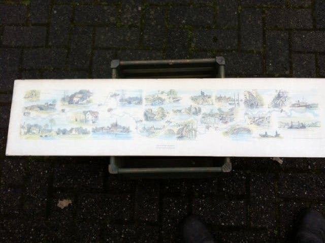 Poster rivier Theems / river Thames , uit de oude doos , met, Ophalen, Zo goed als nieuw, A1 t/m A3, Overige onderwerpen