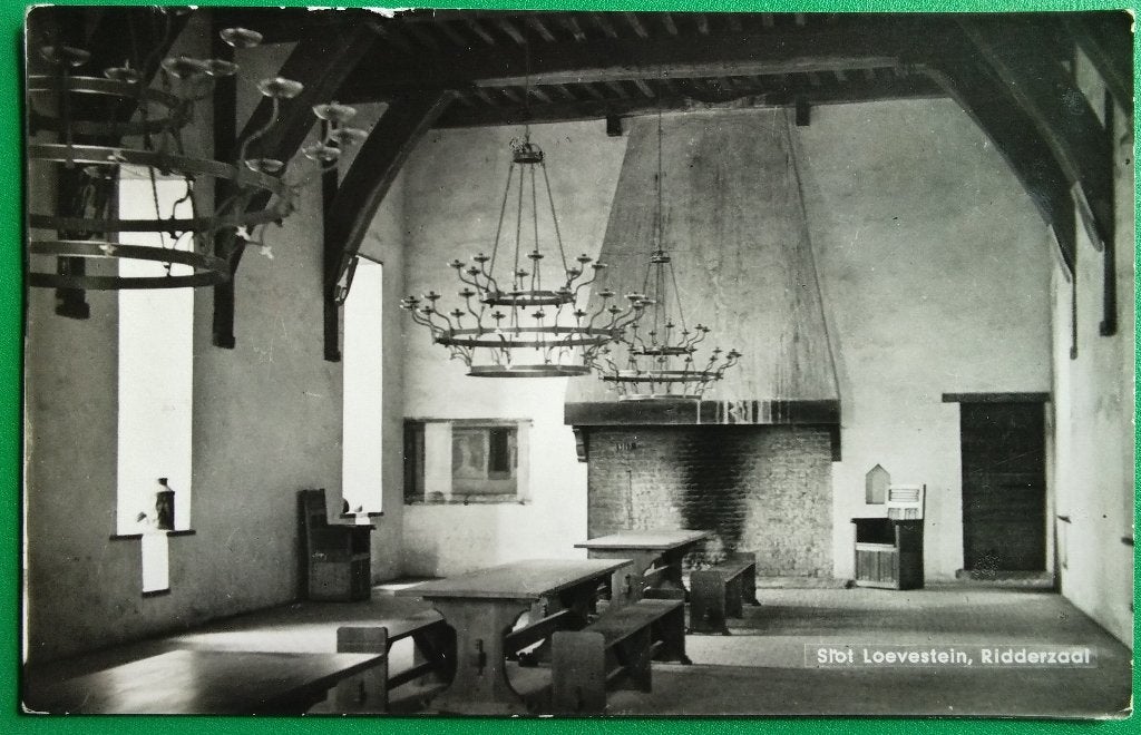 Slot Loevestein. Ridderzaal 1961 klf, Verzenden, 1960 tot 1980, Gelopen, Gelderland
