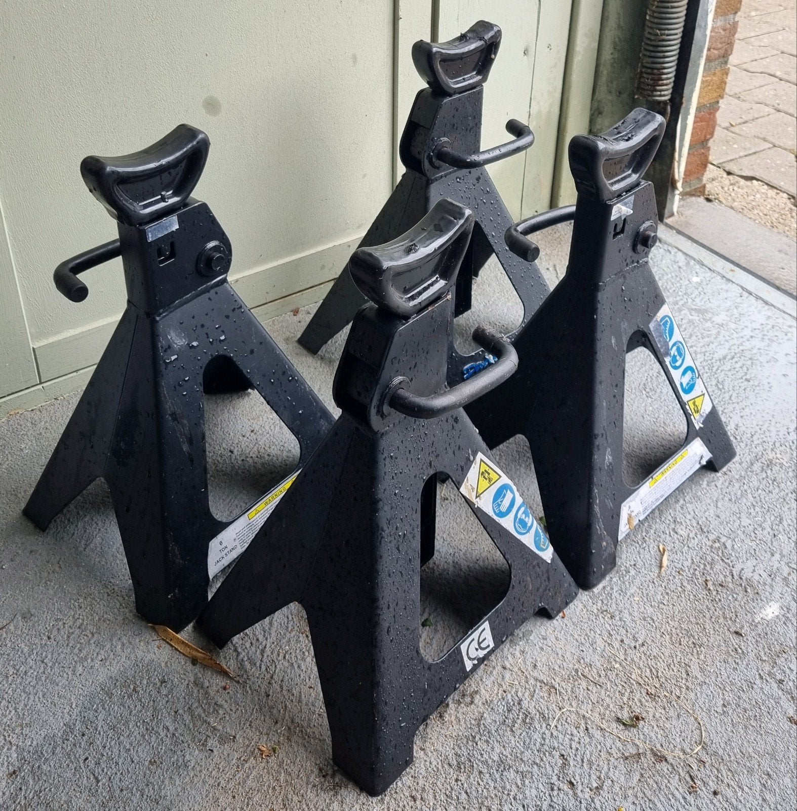 Set van 4 kriksteunen - 6 ton, Auto diversen, Autogereedschap, Ophalen, Gebruikt