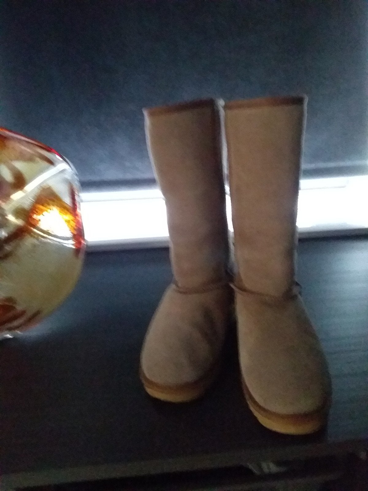 uggs  hoge laarzen, Kleding | Dames, Schoenen, Hoge laarzen, Beige, Ophalen of Verzenden, Zo goed als nieuw