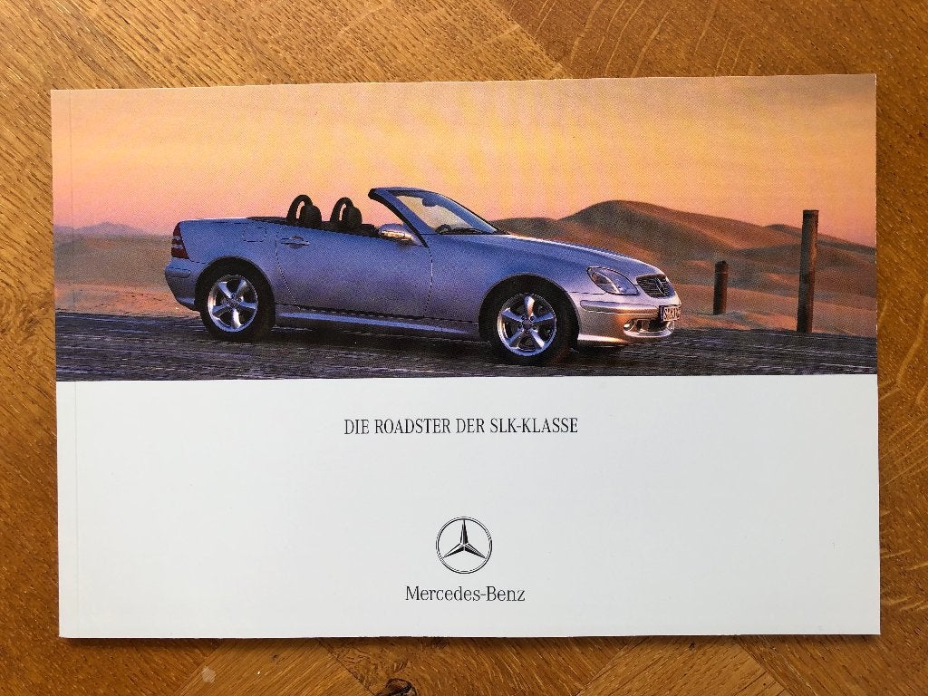 Mercedes-Benz Die Roadster der SLK-Klasse 2002 Duitse folder, Verzenden