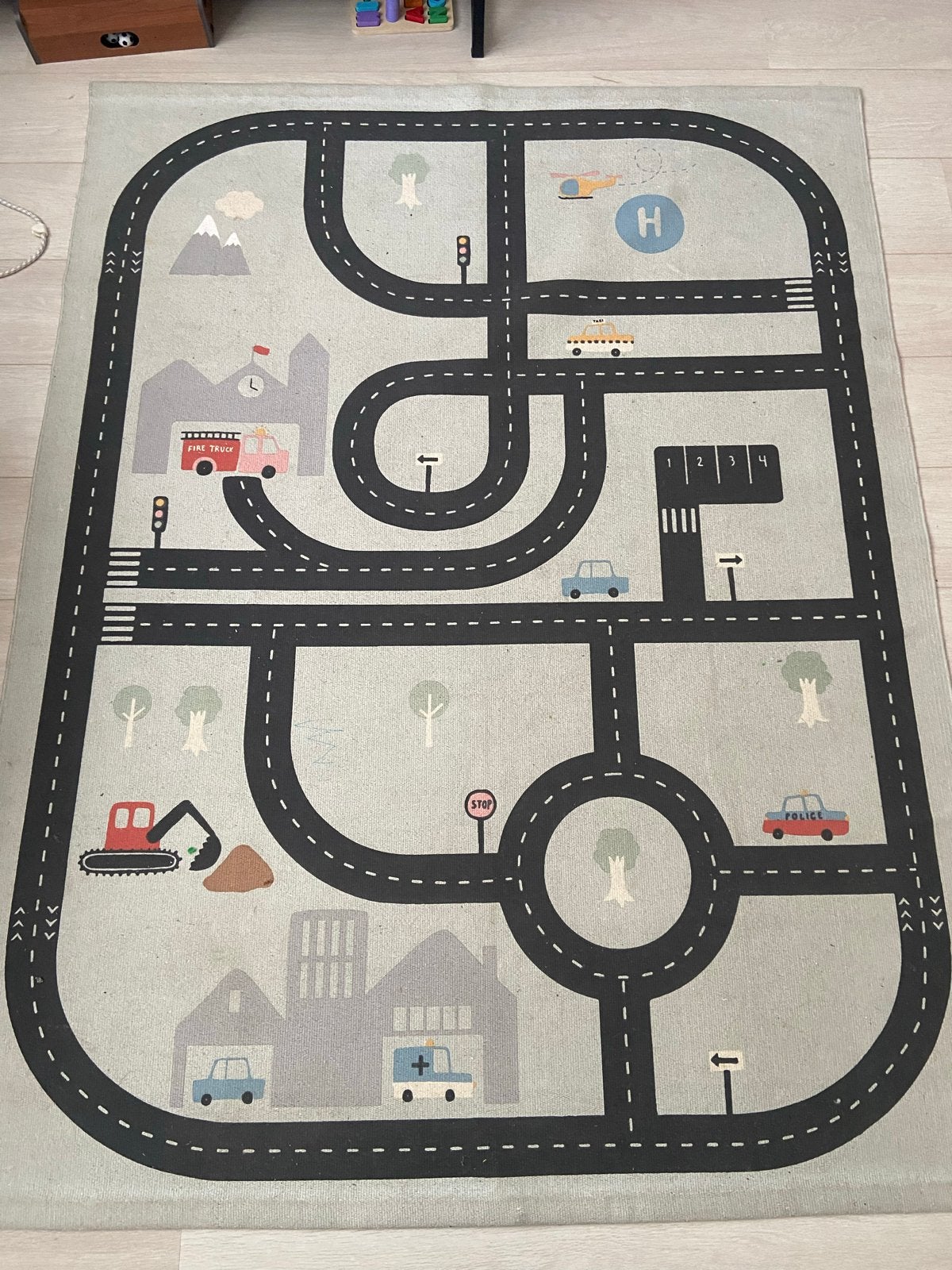 H&M Speelkleed Wegen en Auto's 130x170 cm, Ophalen, Zo goed als nieuw