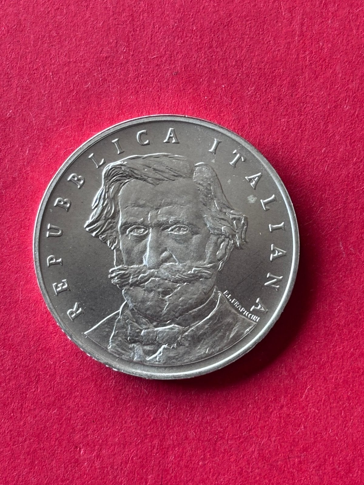Italie 1000 lire 2001 Brill.unc 0,835 zilver 14.60 grams, Ophalen of Verzenden, Italië, Zilver