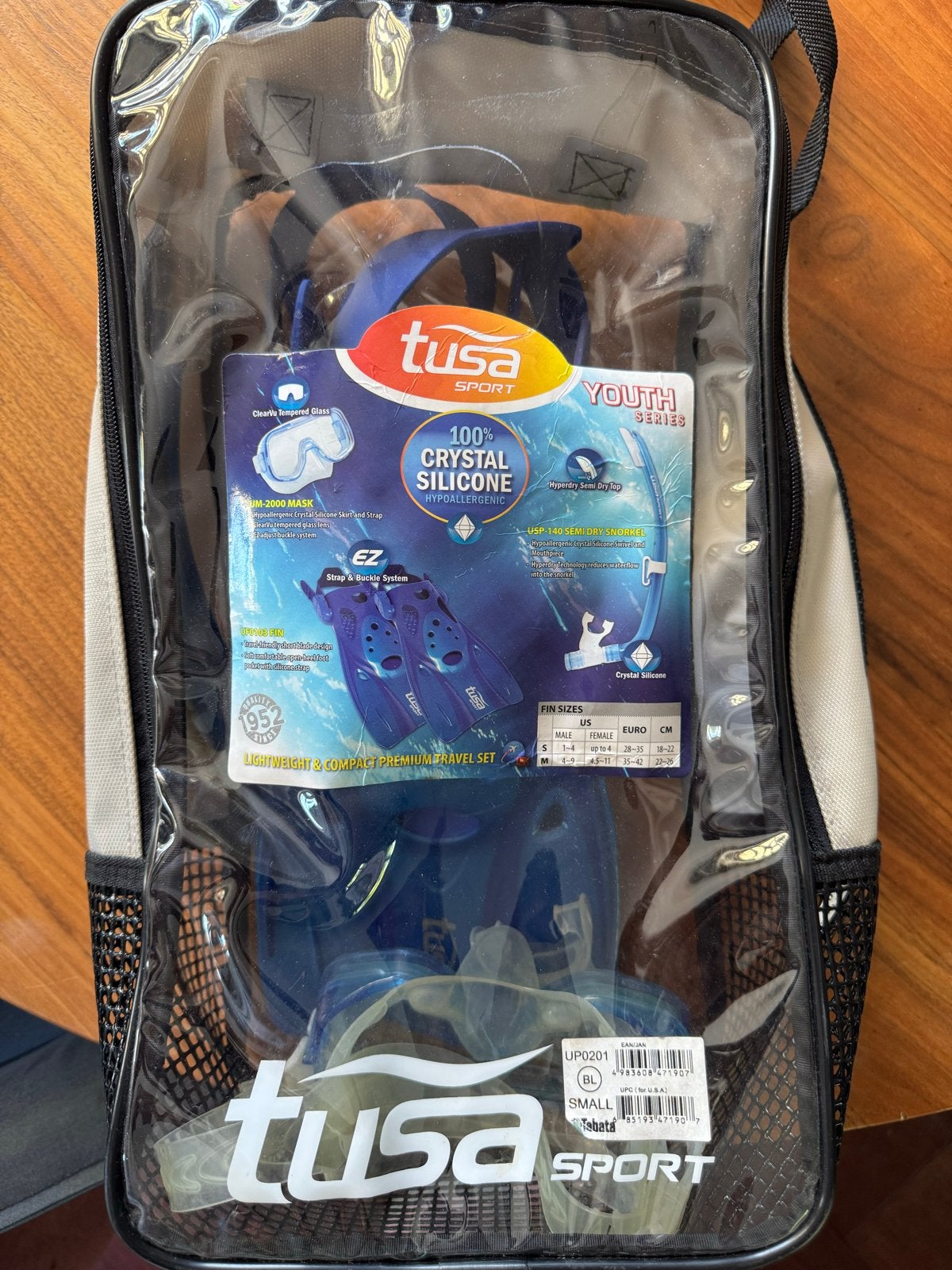Tusa Sport Duikset Youth Series - Snorkel, Masker, Vliezen, Watersport en Boten, Duiken, Ophalen, Nieuw, Zwem- of Duikvliezen