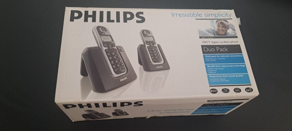 Philips DECT 122 Duo, Telecommunicatie, Vaste telefoons | Handsets en Draadloos, Ophalen of Verzenden, Gebruikt, 2 handsets