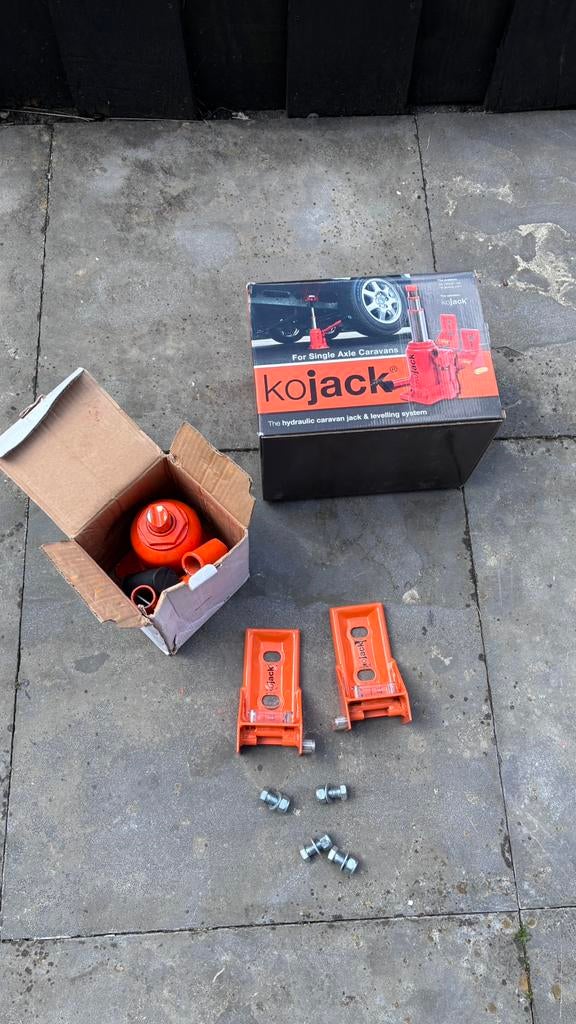 Kojack hydraulische caravankrik, Ophalen, Zo goed als nieuw