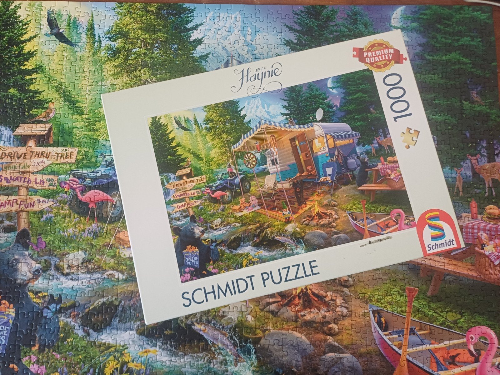 Schmidt superleuk puzzel 1000 stukjes, Ophalen of Verzenden, 500 t/m 1500 stukjes, Zo goed als nieuw