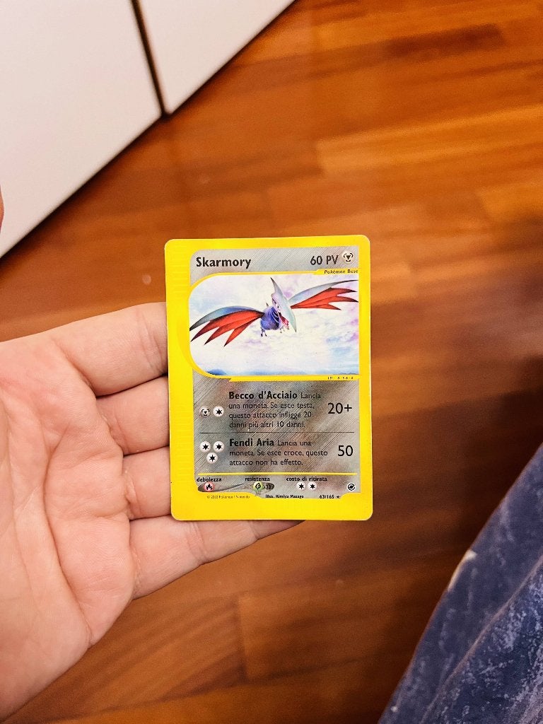 Skarmory 63/165 Expedition Pokemon, Verzenden, Zo goed als nieuw, Losse kaart, Foil