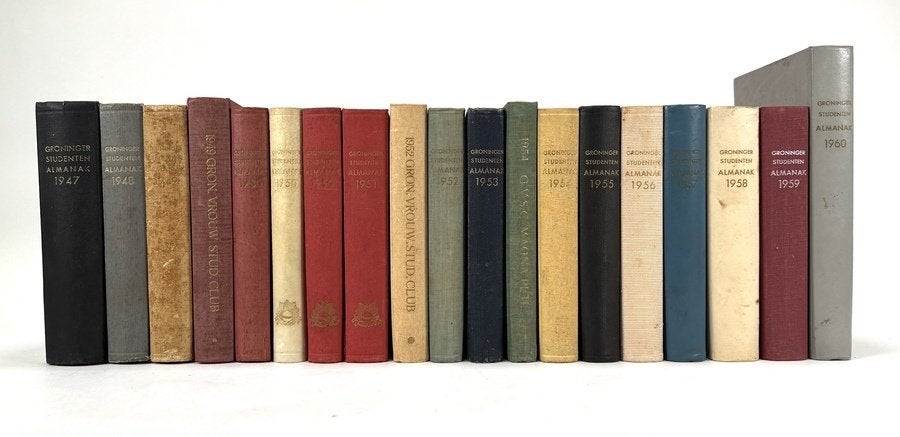 325. Groninger Studenten Almanakken, 1947-1960, Ophalen