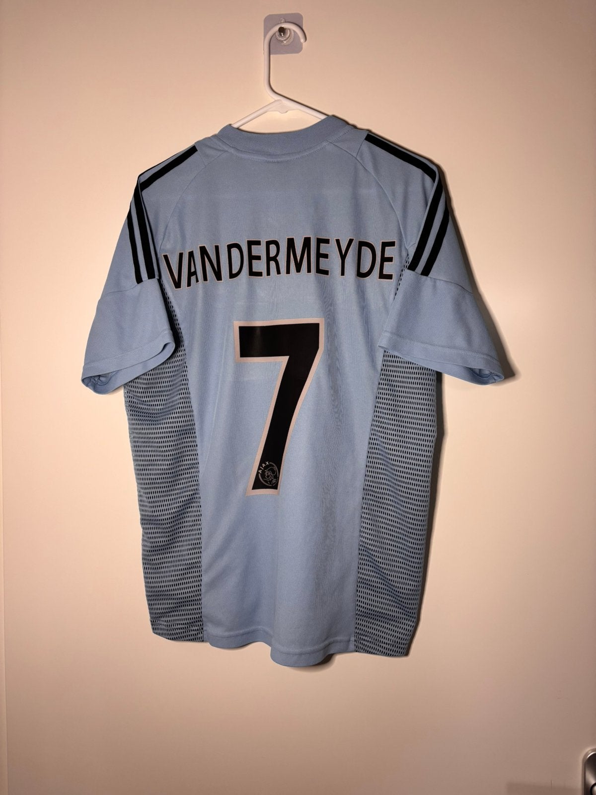 Ajax Amsterdam 2002 2003 Andy van der Meijde #7 Adidas M, Sport en Fitness, Voetbal, Verzenden, Zo goed als nieuw, Shirt