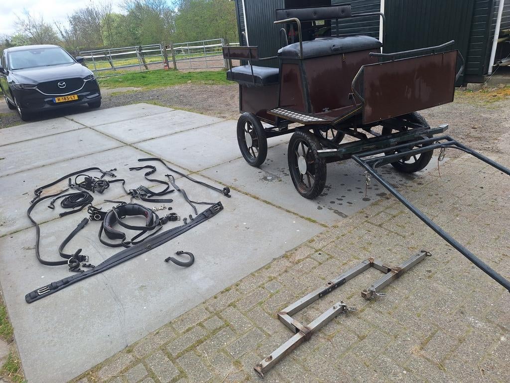 T.e.a.b. Menwagen met tuig, Dieren en Toebehoren, Rijtuigen en Koetsen