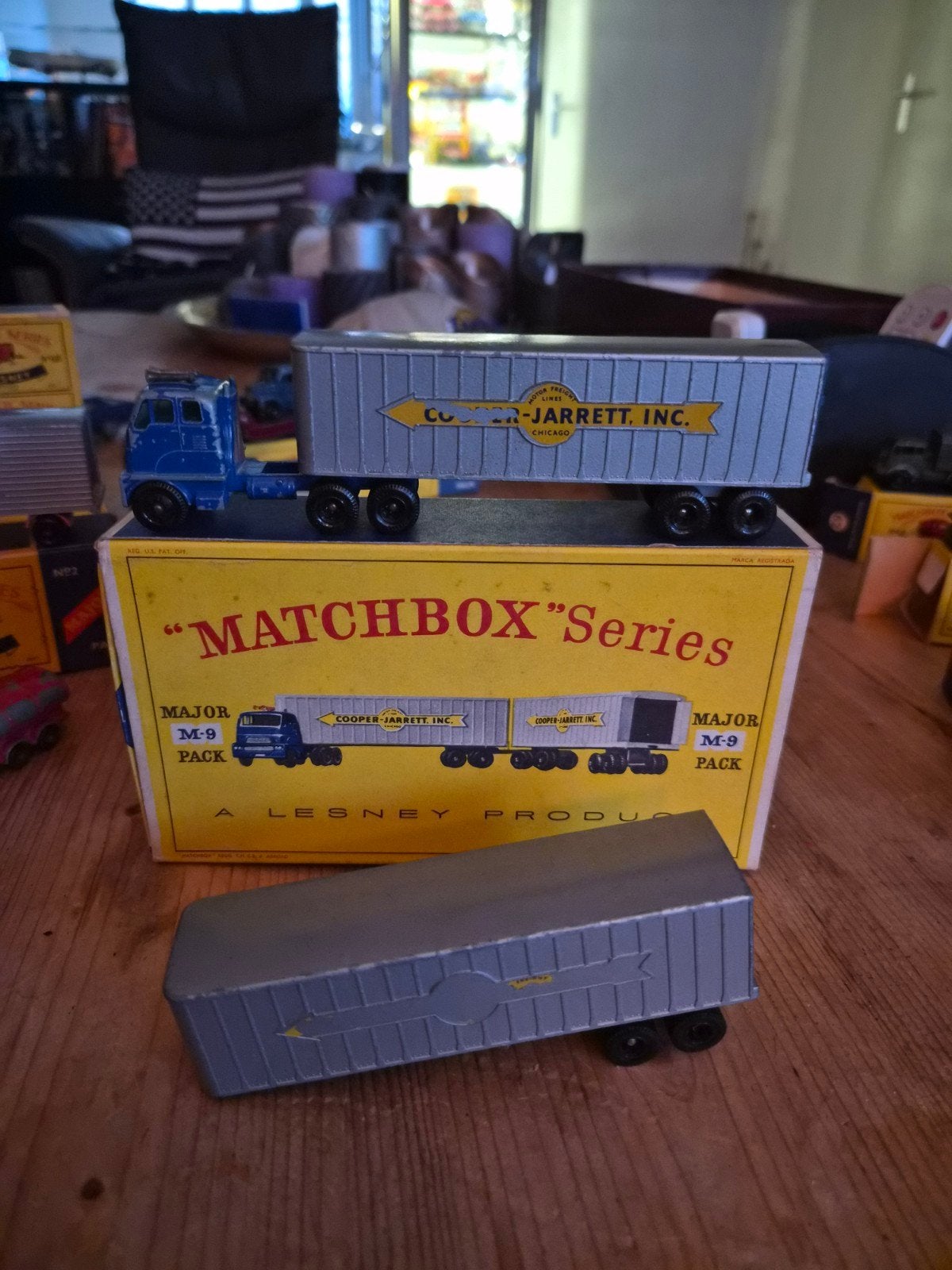 Matchbox series nr m9 inter state double freighter, Ophalen of Verzenden, Doos, Minder dan 35 cm